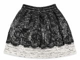 Oscar de la Renta Tweed Lace Mini Skirt Size 0 ladies