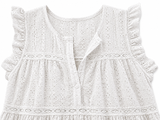 White Eyelet Babydoll Beach Dress Ladies
