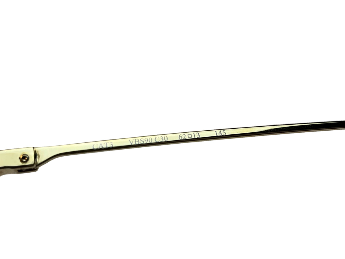 Victoria Beckham VBS90 C30 18K Gold Turquoise Leather Mirror Limited Edition Sunglasses ladies