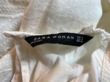 ZARA Woman Broderie Anglaise White Blouse ~Top size M medium ladies