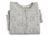 Bonpoint Girls Cashmere Cherry Pointelle Cardigan – Size 12 years children