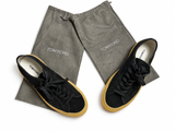 Tom Ford Black Suede Low-Top Trainers with Gum Soles – Size 8½ / EU 41.5 men