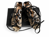 Chrissie Morris $1275 Lulu Cut-out Sandals Flats Lace Up Sandals 36 UK 3 US 6 LADIES