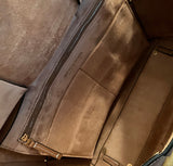 BOTTEGA VENETA French Calfskin Large Intrecciato Arco 33 Wood Brown Bag Handbag ladies