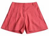 Asceno Organic Linen Tailored Shorts Size M medium ladies