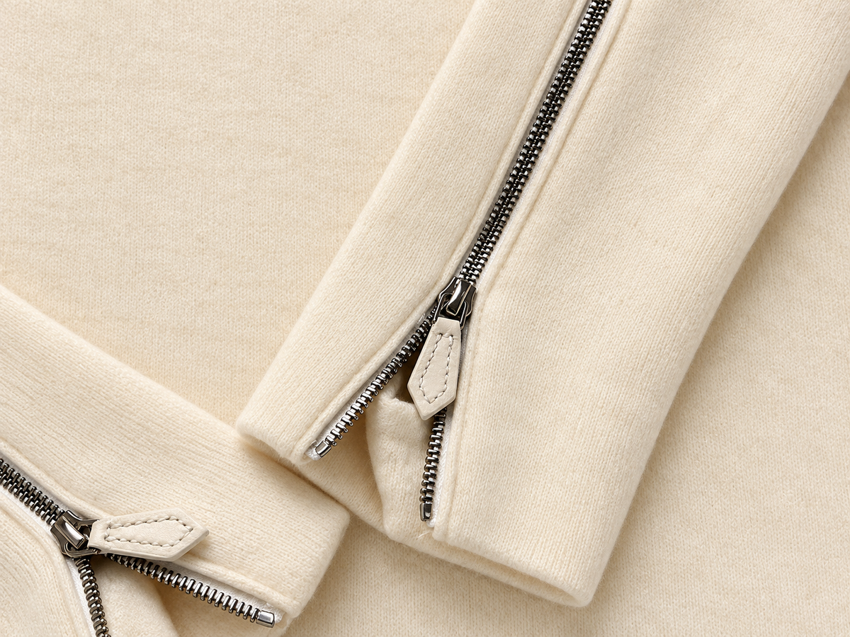Hermès Cream Cashmere & Wool Cowl Neck Jumper – Size F 36 ladies