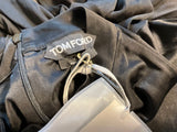 Tom Ford Cape-Black High Neck Long Sleeve Jersey Dress size I 38 XS Ladies
