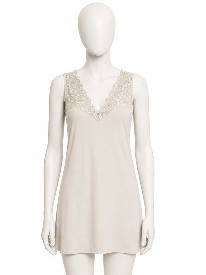Hanro Lace Trim Cotton Nightdress – Size XS ladies