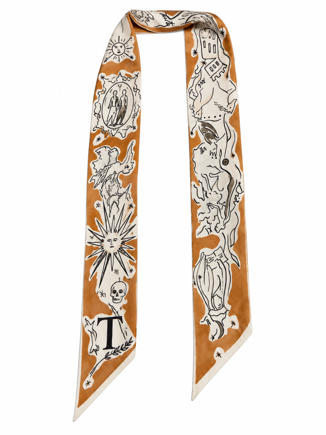 Christian Dior Silk Mitzah ABCDIOR “T” Scarf ladies