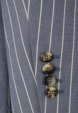 Brunello Cucinelli single-breasted striped blazer jacket size 48 men