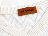 Missoni Chevron Knit Tank Top – White I 42 Ladies