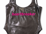 Private Party “Heartbreaker” Metallic One-Piece Swimsuit size M/L ladies