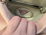 Fendi Pink Selleria Leather Mini Peekaboo Top Handle Bag Handbag ladies