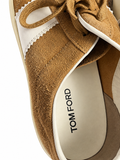 Tom Ford Men’s Camel Suede Low-Top Sneakers – Size 9 / EU 43 men