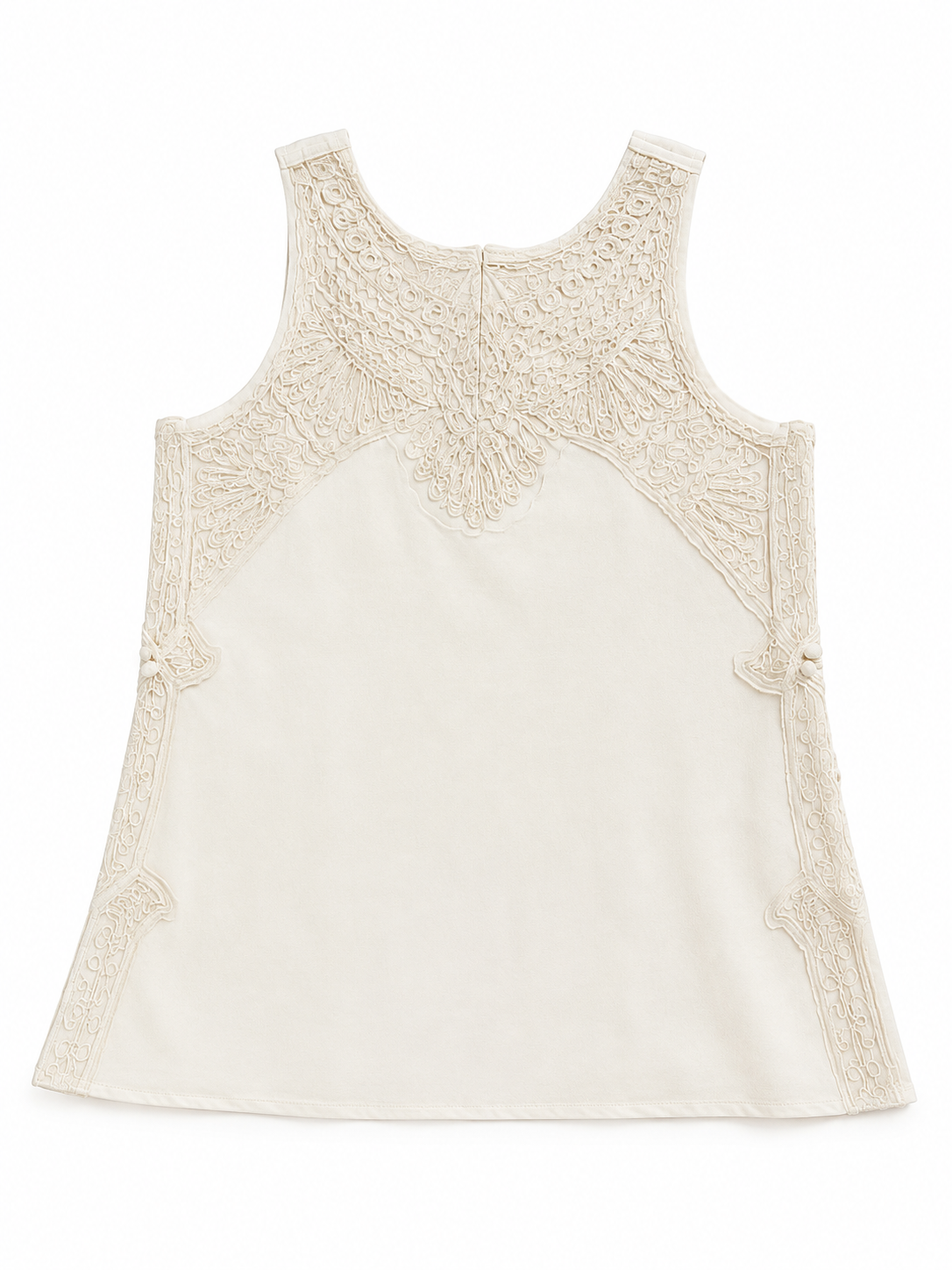 Ermanno Scervino Ivory Embroidered Top Size I 40 UK 8 US 4 ladies