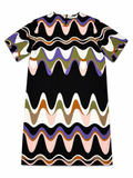 Emilio Pucci Silk Waves Printed Mini Dress – Size M ladies