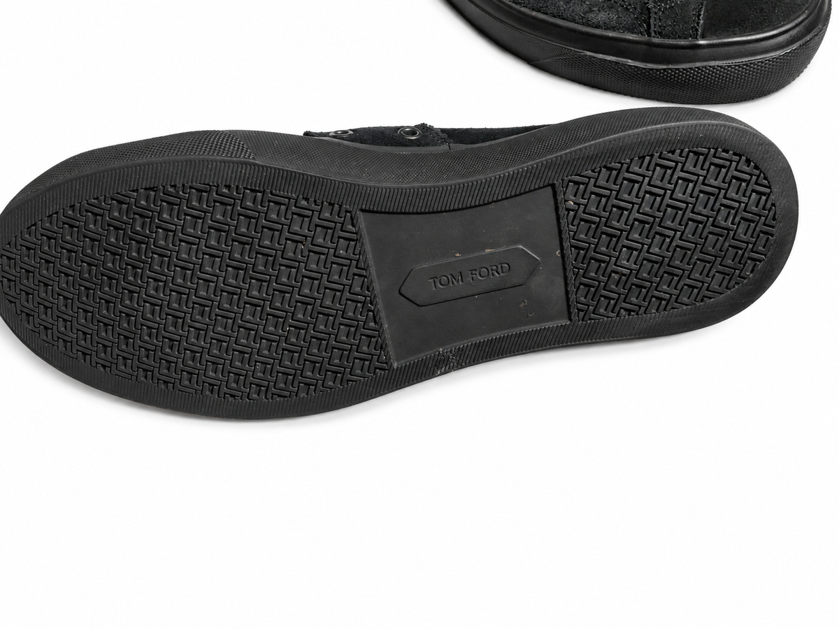 Tom Ford Black Suede Trainers – Size 9 / EU 42 men