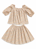 Bonpoint Liberty print skirt and blouse set Size 14 years children
