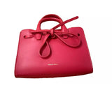 Mansur Gavriel Leather Calfskin Mini Sun Bag Flamma Red Bag Handbag ladies