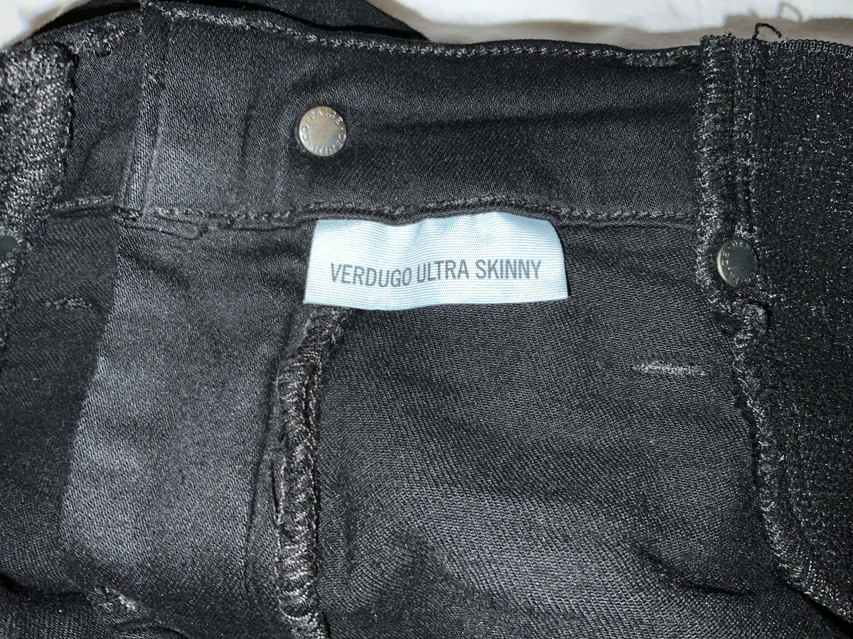 Paige Verdugo Ultra Skinny Maternity Jeans in Black Size 25 ladies