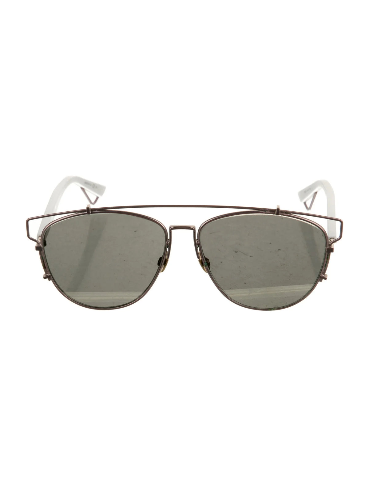 Christina Dior Technologic Sunglasses Silver White ladies