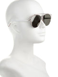 Christina Dior Technologic Sunglasses Silver White ladies
