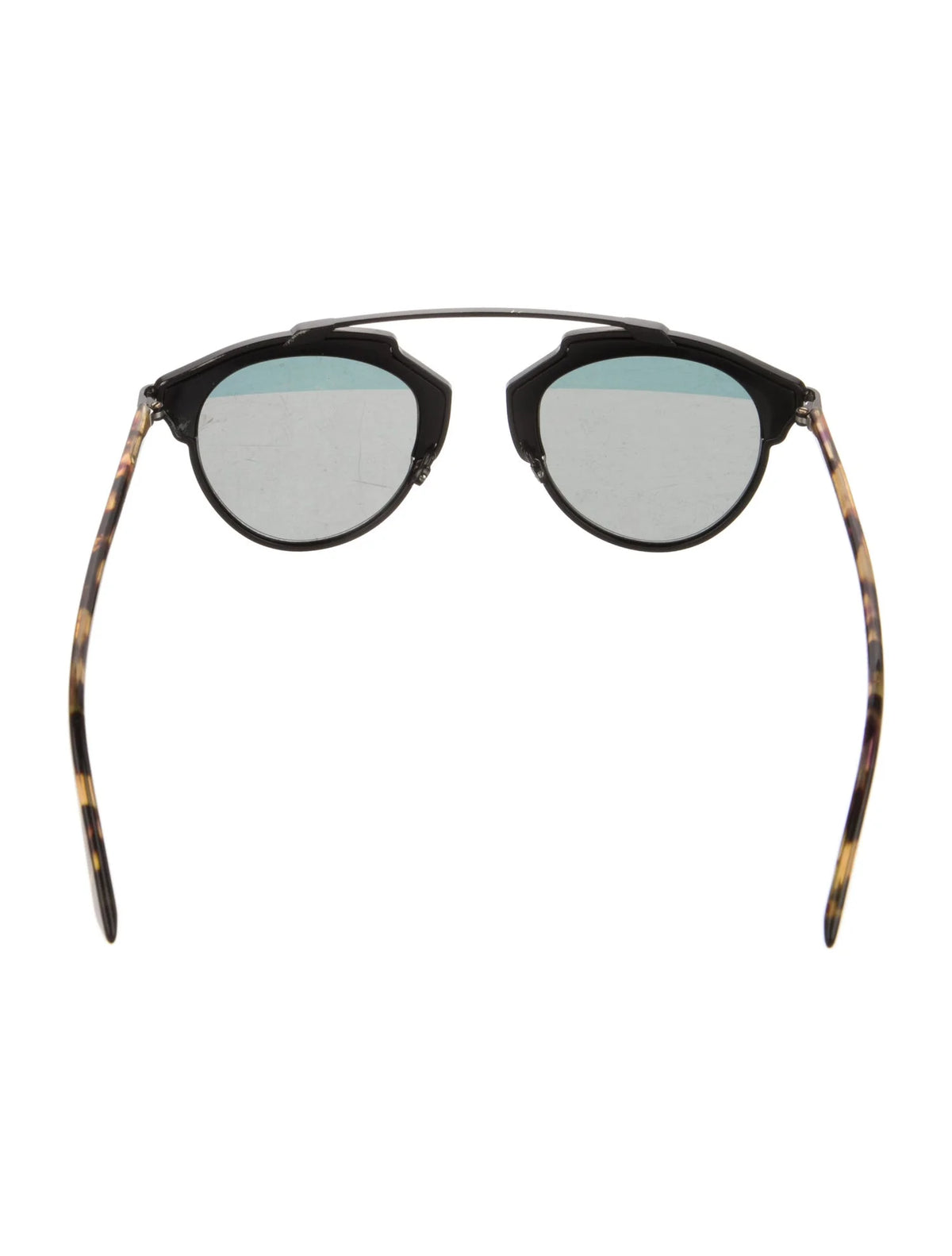 CHRISTIAN DIOR Tortoise Shell Acetate And Goldtone Metal So Real Brow Bar Sunglasses ladies