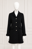Gucci Black Wool Coat with GG Pearl Buttons – IT 34 / XXS ladies