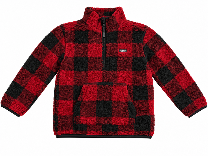 Quiksilver Boys’ Sherpa Fleece Half-Zip Pullover – Size M / Age 12 years children