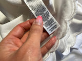 M&S White Linen-Blend Scalloped Mini Dress ladies