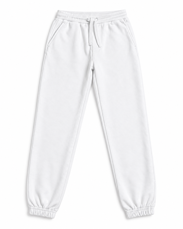 White Jogger Sweatpants – Size 150 / Approx. 11–12 Years children