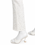 Good American Good Icon Straight Pears & Crystals Embellished Jeans