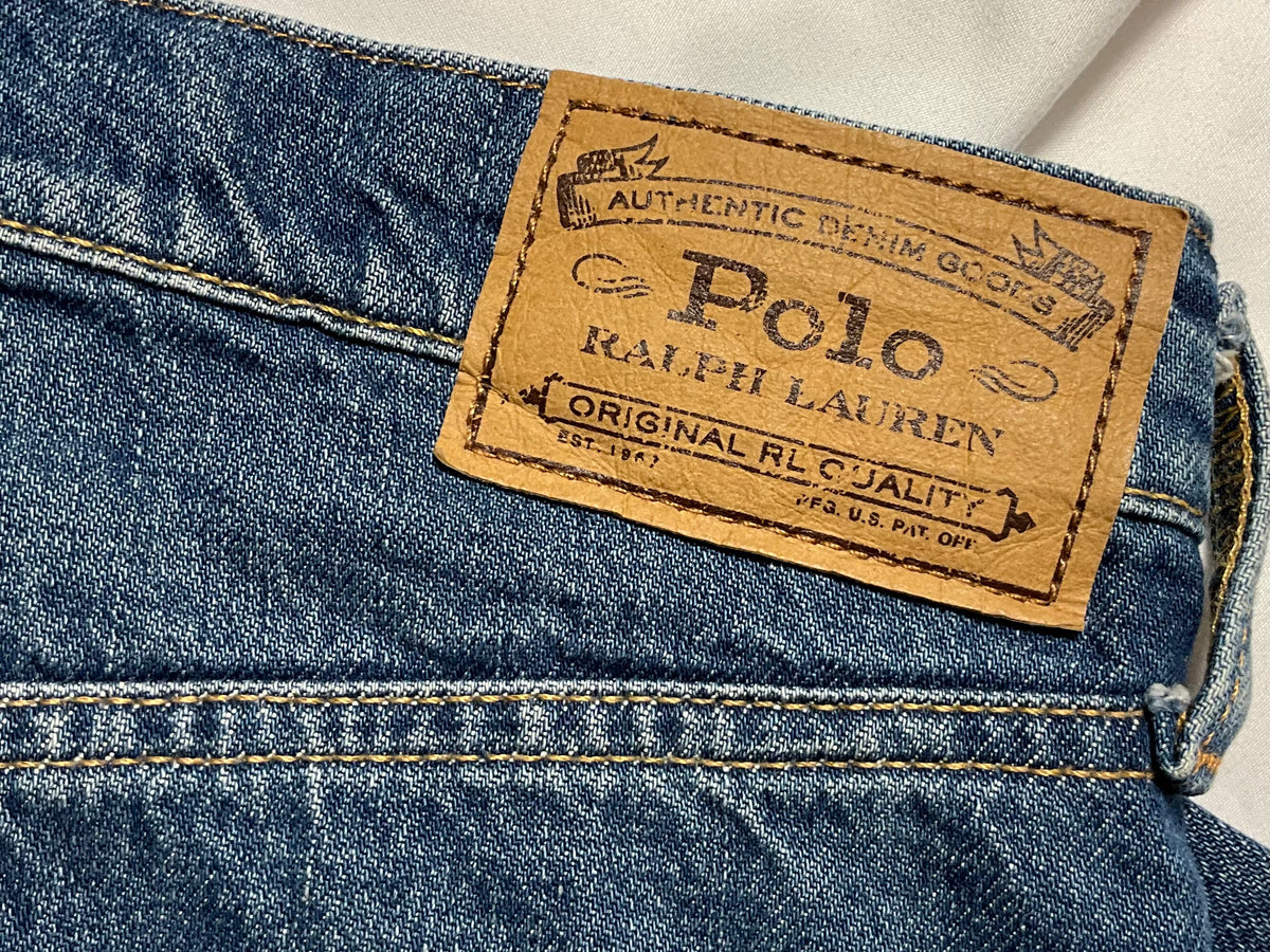 Polo Ralph Lauren Relaxed Straight Crop Blue Denim Jeans – Size 28 ladies