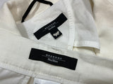 WEEKEND MAX MARA WHITE LINEN PANTSUIT SUIT SIZE I42 UK 10 US 8 LADIES