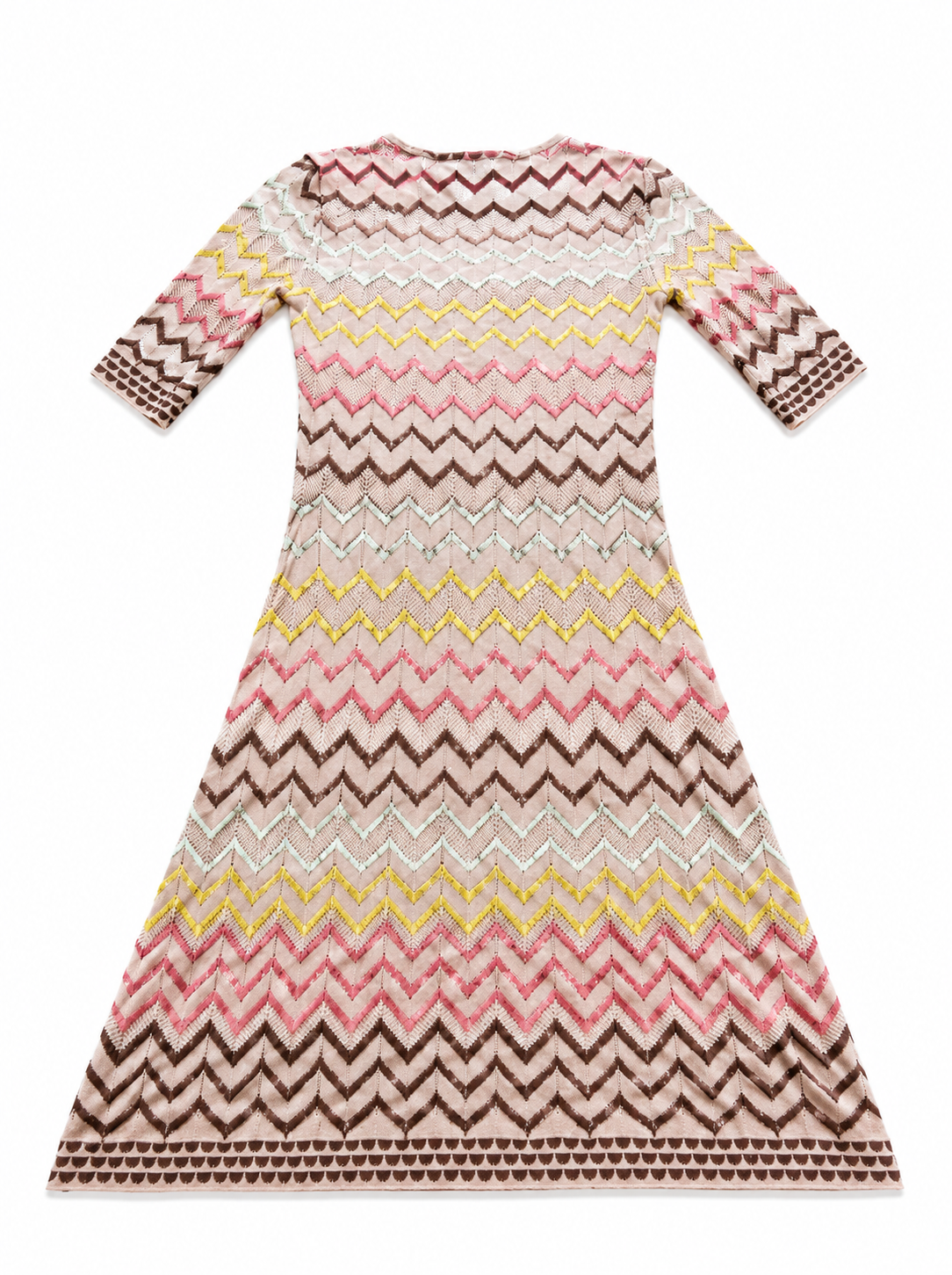 M Missoni Zig Zag Metallic Mini Dress size I 38 XS ladies