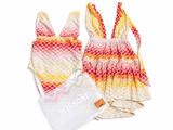 Missoni Mare Metallic Crochet-Knit Swimsuit & Mini Dress Set – Size IT 44 ladies