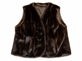 Custom-Made Brown Mink Fur Vest ladies