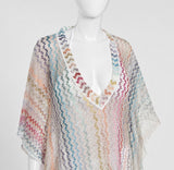Missoni Mare Zig-Zag Metallic Knit Kaftan – Size M ladies