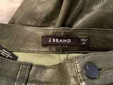 J BRAND Stretch-leather lambs leather skinny pants size 27 ladies