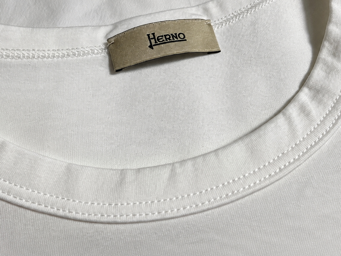 Herno White Cotton Peplum T-Shirt ladies