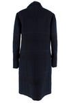 Valentino Navy Double Fleece Wool And Cashmere Coat Size US 6 UK 10 ladies