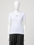 Dolce & Gabbana Crystal DG Logo Cotton T-Shirt – IT 42 ladies