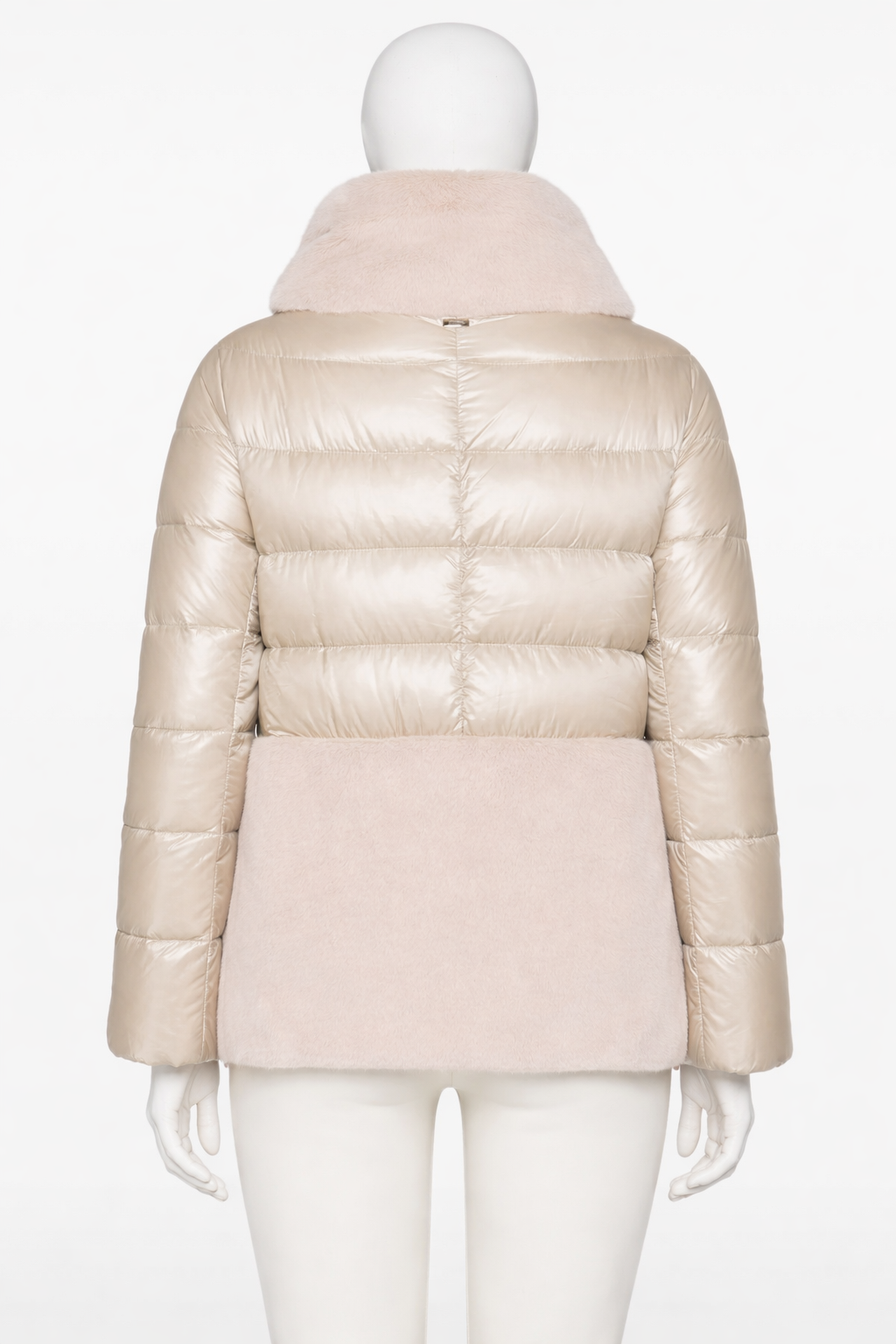 Herno faux fur dawn feathers jacket puffer size I 42 UK 10 US 6 ladies