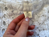 SUNDAY SAINT-TROPEZ Linen Embroidered White cover up dress One Size Fits All LADIES