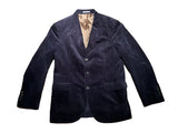 BRUNELLO CUCINELLI NAVY BROWN CORDUROY BLAZER JACKET SIZE 48 MEN