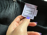 Hervé Léger Black Pleated Mini Skirt Size XS ladies