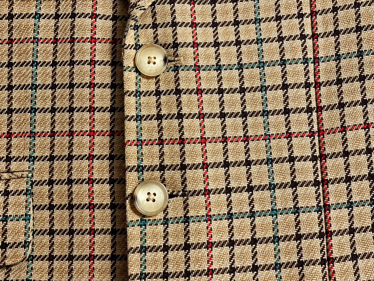 Polo Ralph Lauren Linen & Silk Checked Blazer – Size US 8 ladies