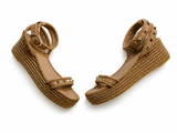 Valentino Rockstud Rope Sandals In Calfskin 45mm ladies
