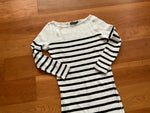 Ralph Lauren Polo Nautic Striped Waffle Knit Midi Dress Size S Small ladies