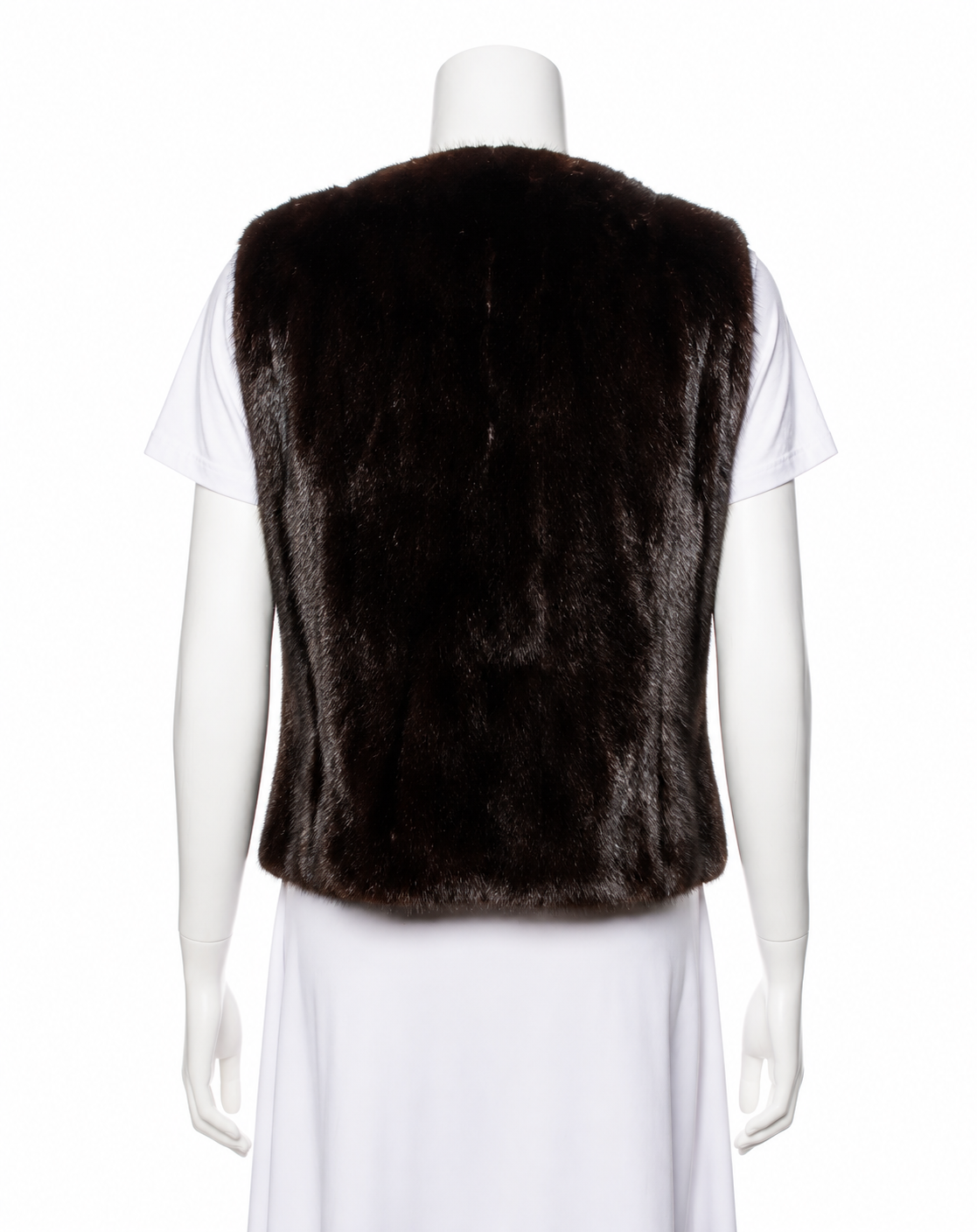 Custom-Made Brown Mink Fur Vest ladies